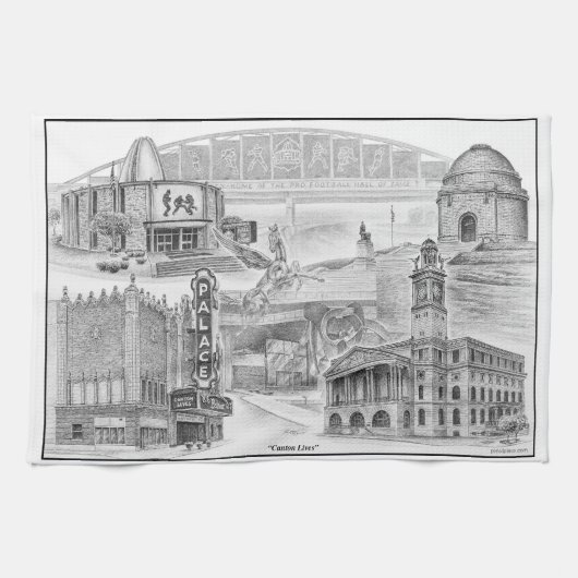 Linge De Cuisine Les monuments historiques du canton de l'Ohio (Horizontal)