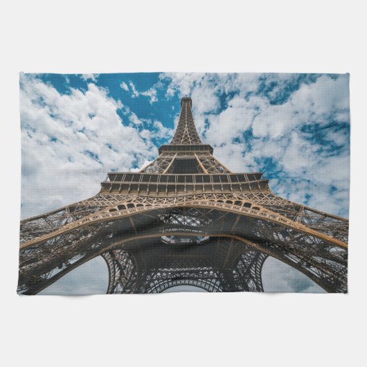Linge De Cuisine Les monuments | Regard sur la Tour Eiffel (Horizontal)