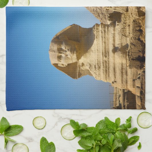 Linge De Cuisine Les monuments | Sphinx & Pyramide d'Egypte (Plié)
