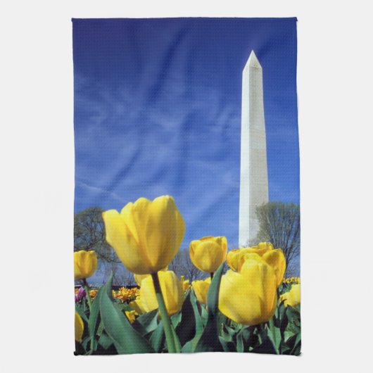 Linge De Cuisine Les monuments | Washington Monument au printemps (Vertical)