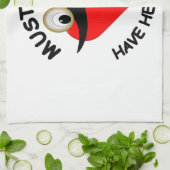 Linge De Cuisine Les moustaches ont aussi des coeurs (Plié)