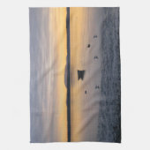 Linge De Cuisine Les oiseaux marins et bateau (Vertical)