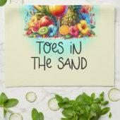 Linge De Cuisine Les orteils mignons sable boire l'art des mots à m (Plié)