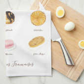 Linge De Cuisine Les Pâtisserie Françaises (Quart Plié)