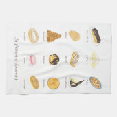 Linge De Cuisine Les Pâtisserie Françaises (Horizontal)