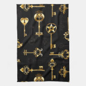 Linge De Cuisine Les Patters de Seamless avec Golden Keys (Vertical)