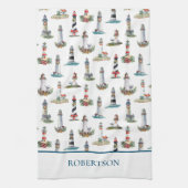 Linge De Cuisine Les phares de Noël côtiers (Vertical)