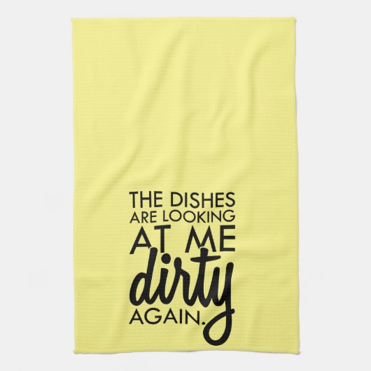 Linge De Cuisine Les plats me regardent (Vertical)