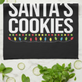 Linge De Cuisine Les Plus Susceptibles De Manger Santas Cookies Noë (Plié)