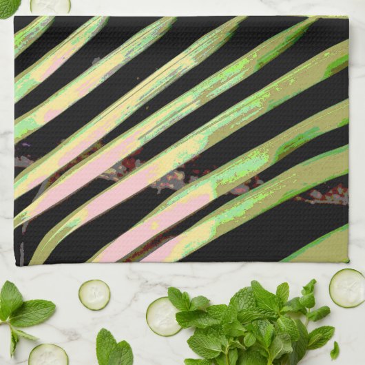 Linge De Cuisine Les rayures de la nature (Plié)