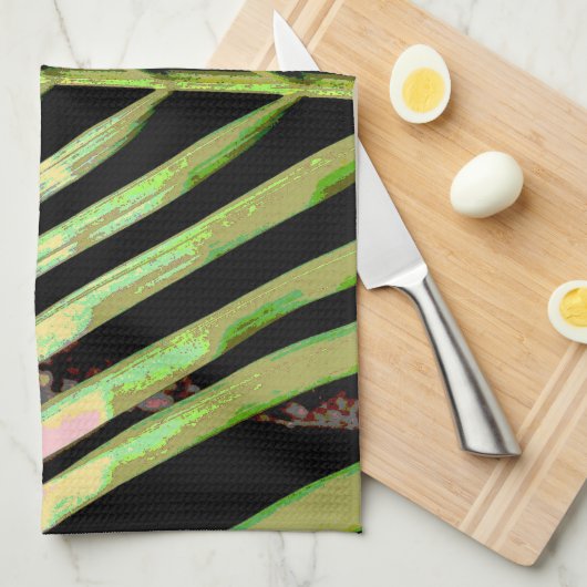 Linge De Cuisine Les rayures de la nature (Quart Plié)