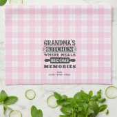 Linge De Cuisine Les Repas De Grand-Mère Rose Deviennent Souvenirs (Plié)