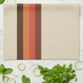 Linge De Cuisine Les rétros les années 70 rayures fraîches (Plié)