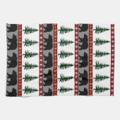 Linge De Cuisine Les sentiers forestiers Ours et pins - Vie Cabine (Horizontal)