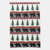 Linge De Cuisine Les sentiers forestiers Ours et pins - Vie Cabine (Vertical)