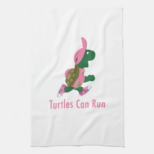 Linge De Cuisine Les tortues peuvent courir (Vertical)