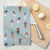 Linge De Cuisine Les tumeurs des Casquettes (Quart Plié)