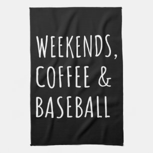 Linge De Cuisine Les week-ends, le café et le baseball I