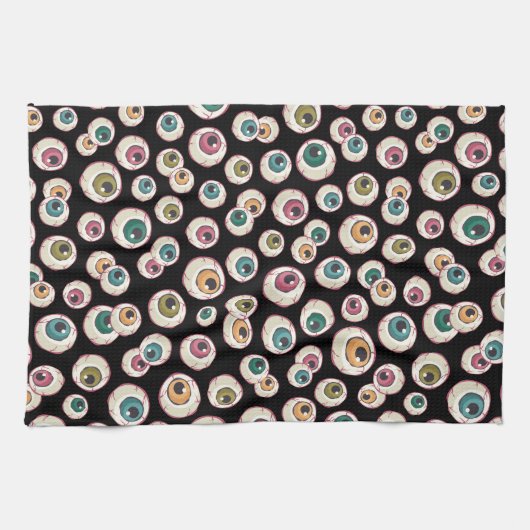 Linge De Cuisine Les yeux d'Halloween (Horizontal)