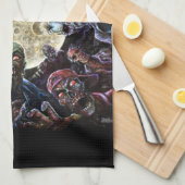 Linge De Cuisine Les zombis attaquent (l'horde de zombi) (Quart Plié)