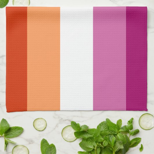 Linge De Cuisine Lesbian Pride Flag LGBTQ (Plié)