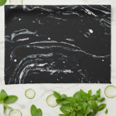 Linge De Cuisine L'espace de marbre noir (Plié)