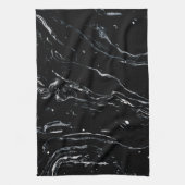 Linge De Cuisine L'espace de marbre noir (Vertical)
