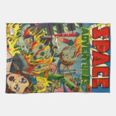 LINGE DE CUISINE L'ESPACE RISQUE DE RÉTROS BANDES DESSINÉES (Horizontal)