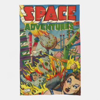 LINGE DE CUISINE L'ESPACE RISQUE DE RÉTROS BANDES DESSINÉES