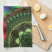 Linge De Cuisine L'essuie-mains à mandalas Les Éléments (Quart Plié)