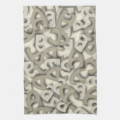 Linge De Cuisine Lettre A gris (Vertical)