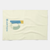 Linge De Cuisine Lettre Abstraite moderne B Monogramme initial (Horizontal)