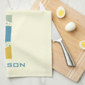 Linge De Cuisine Lettre Abstraite moderne L Monogramme Initiale (Quart Plié)