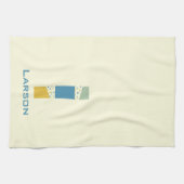 Linge De Cuisine Lettre Abstraite moderne L Monogramme Initiale (Horizontal)