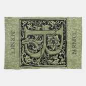 Linge De Cuisine Lettre B Première lettre Monogramme (Horizontal)