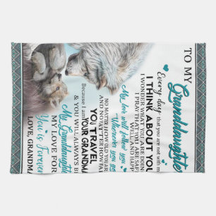 Linge De Cuisine Lettre Customisée À Ma Petite-Fille De Grand-Mère