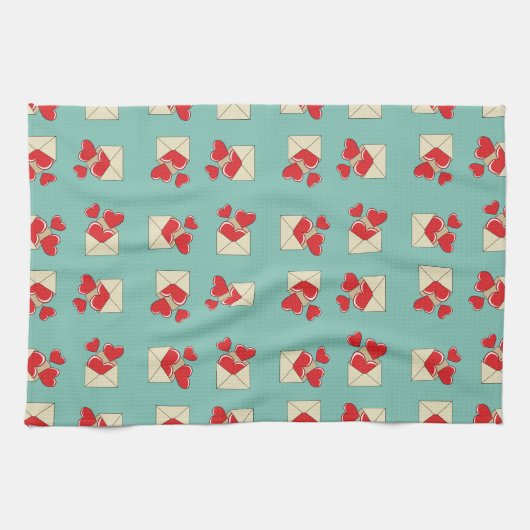 Linge De Cuisine Lettre de love (Horizontal)