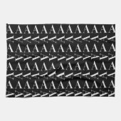 Linge De Cuisine Lettre initiale A monogramme (Horizontal)