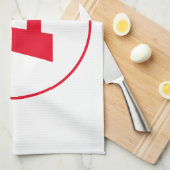 LINGE DE CUISINE LETTRE INITIALE MODERNE MODÈLE CHIC CHAUD (Quart Plié)