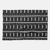 Linge De Cuisine Lettre initiale monogramme E (Horizontal)
