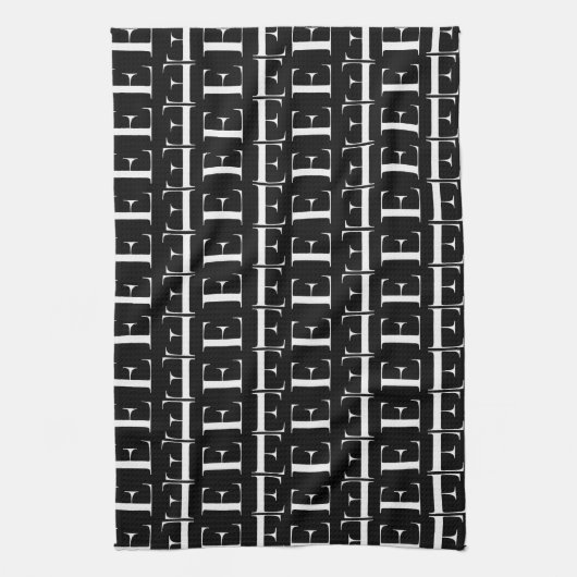 Linge De Cuisine Lettre initiale monogramme E (Vertical)