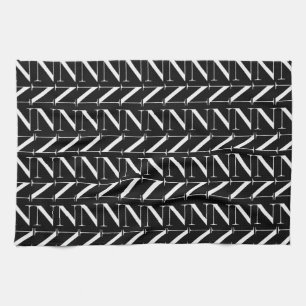 Linge De Cuisine Lettre initiale monogramme N