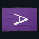 Linge De Cuisine Lettre initiale Monogramme Style moderne violet<br><div class="desc">Voulez-vous posséder un produit avec les initiales de votre nom? Il est très simple,  esthétique et attrayant.</div>