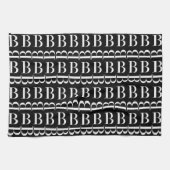 LINGE DE CUISINE LETTRE INITIALE MONOGRAPHIQUE B (Horizontal)