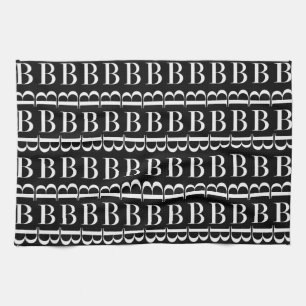 LINGE DE CUISINE LETTRE INITIALE MONOGRAPHIQUE B