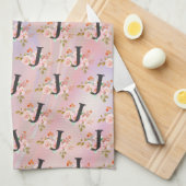 Linge De Cuisine Lettre J (Quart Plié)