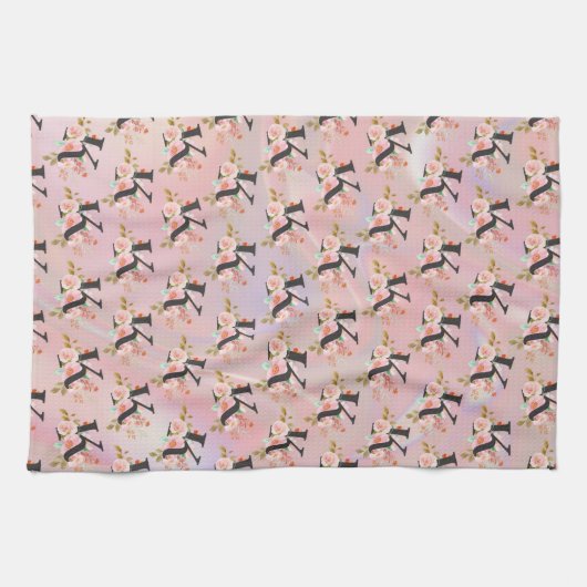 Linge De Cuisine Lettre K (Horizontal)