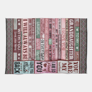 Linge De Cuisine Lettre personnalisée à ma petite-fille