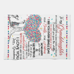 Linge De Cuisine Lettre Personnalisée À Ma Petite-Fille De Gran