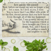 Linge De Cuisine Lettre personnalisée à mon fils, anniversaire (Plié)